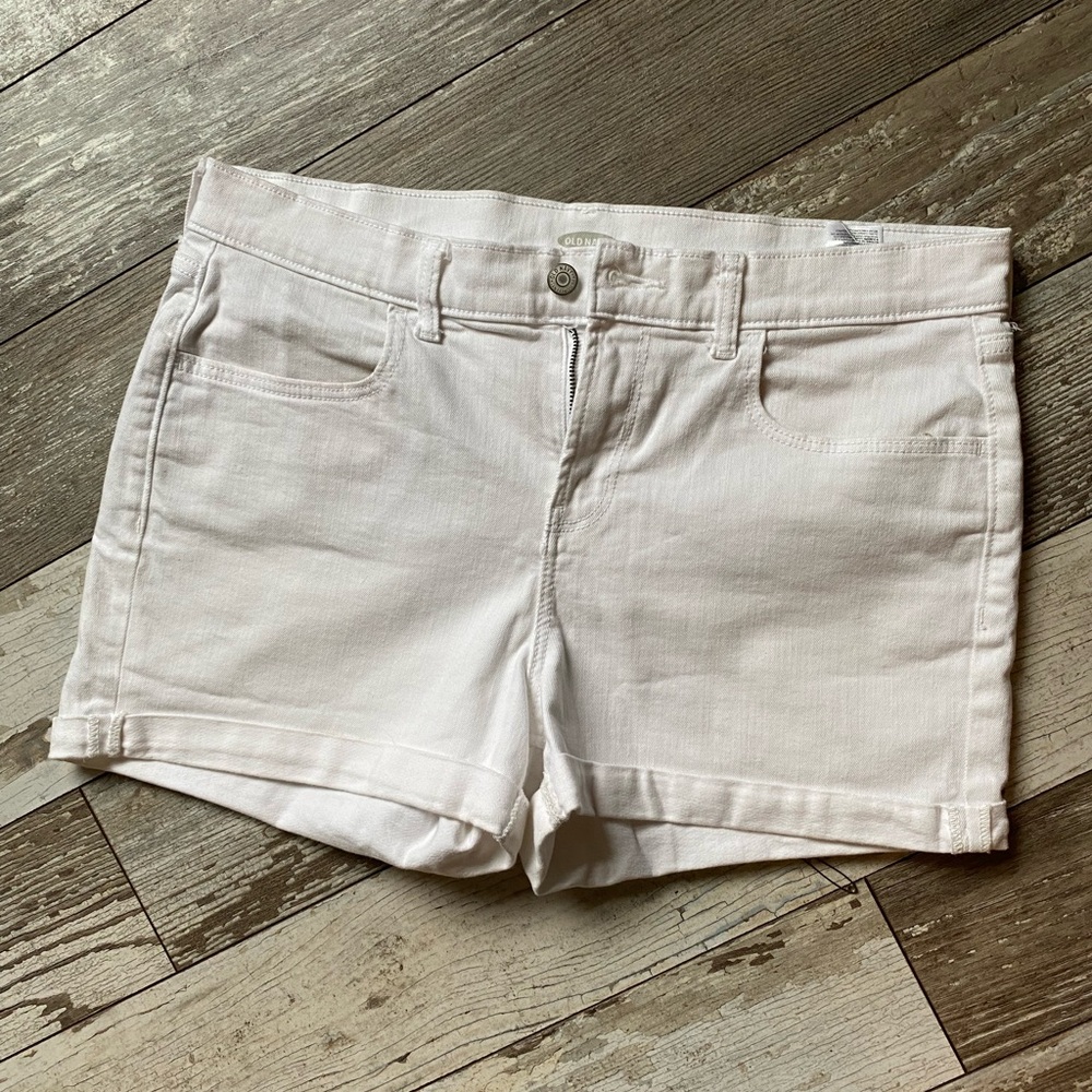 Women's Classic White Denim Shorts
